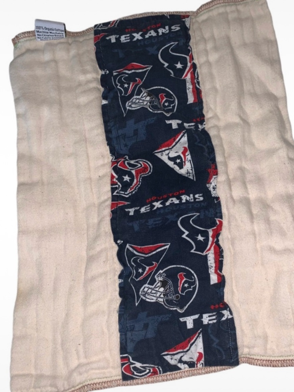 Handmade Houston Texans Burpcloth